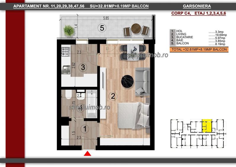 Finalizat - Apartament 2 Camere Bloc Nou Metrou Berceni