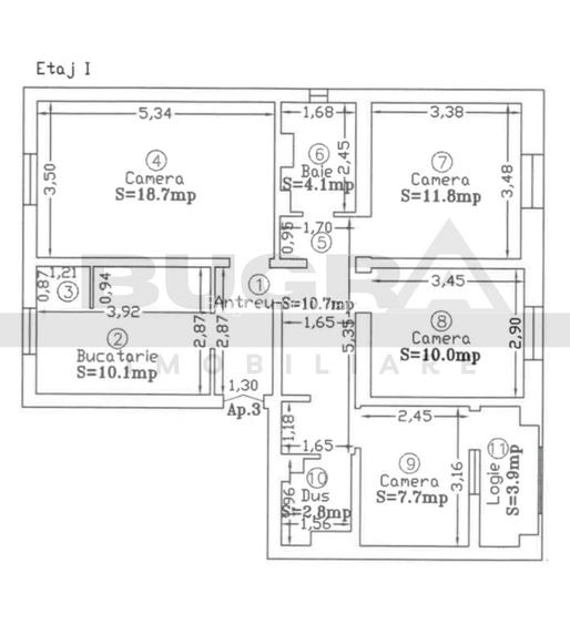 Apartament 4 camere decomandate, 80mp, 2 bai, zona strazii Dambovitei - 8