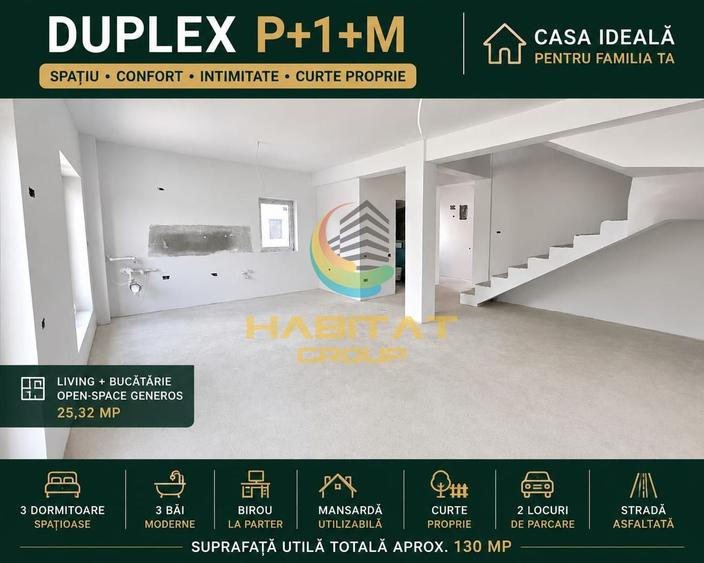 Vânzare Casa | DUPLEX P+1 | 5 camere | Popești Leordeni