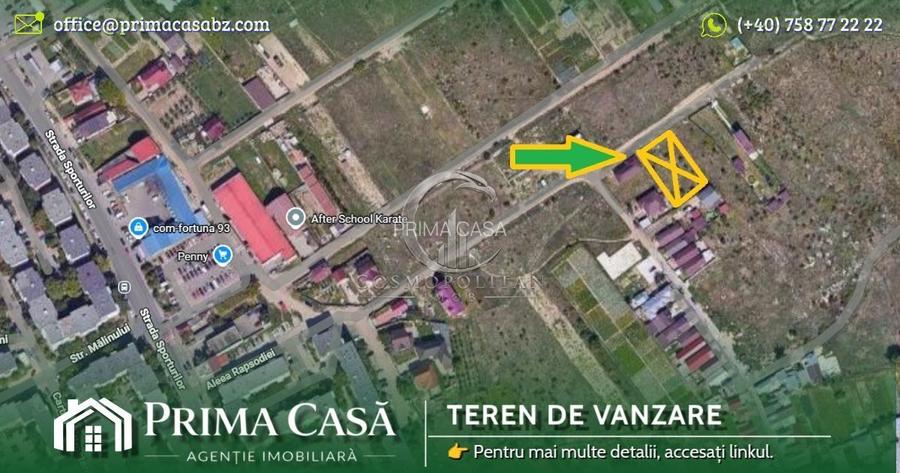 Teren intravilan ~ zona Brosteni / Penny Market ~ S=1071mp ~ d=25m ~ Pret: 100€/ - 2