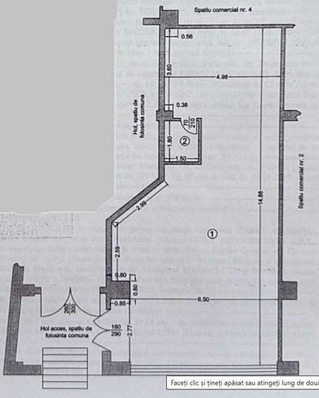 Spatiu Comercial, Parter, Zona Centrala, S=90 mp