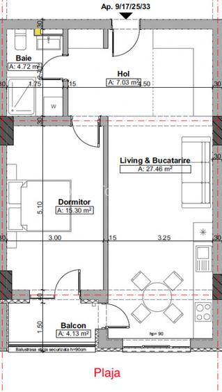 Apartament 2 camere luminos si cu vedere la MARE, zona Infinity Beach - 6