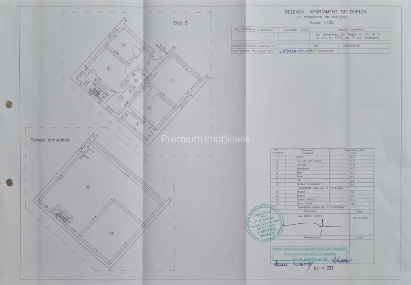 penthouse 150mp utili de vanzare in cartierul tomis plus - 2