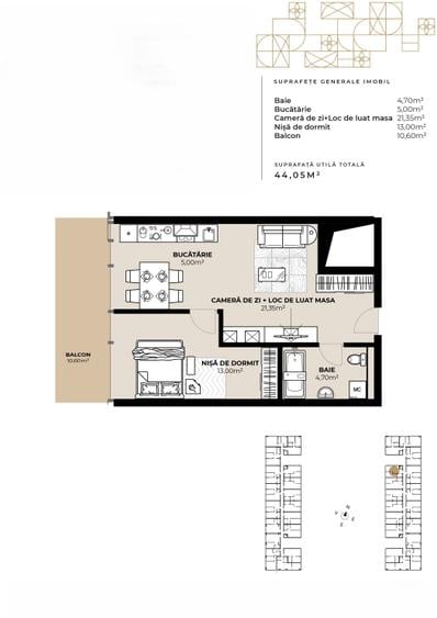 Apartament 2 camere, zona Garii, imobil de lux cu Mall