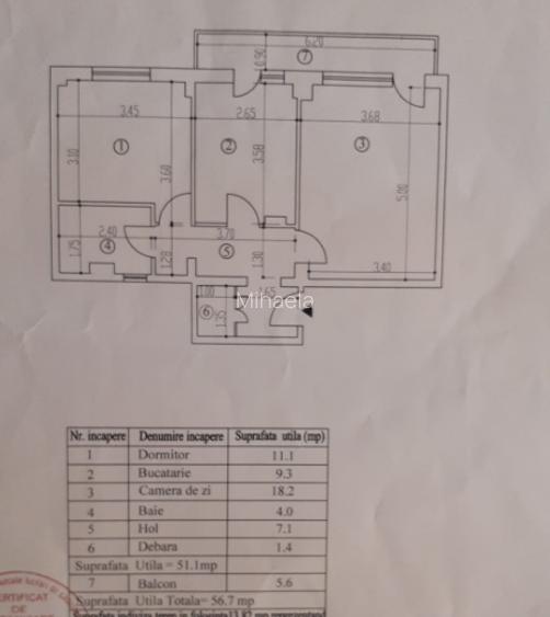 Proprietar, vand ap 2 cam cf1, decomandat, etaj4, 54mp, zona Progresu, Braila