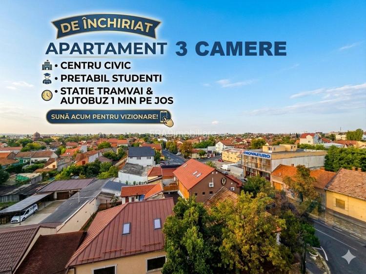 Apartament 3 camere | Central - Pretabil Studenti | Etaj 5 cu lift  - 5