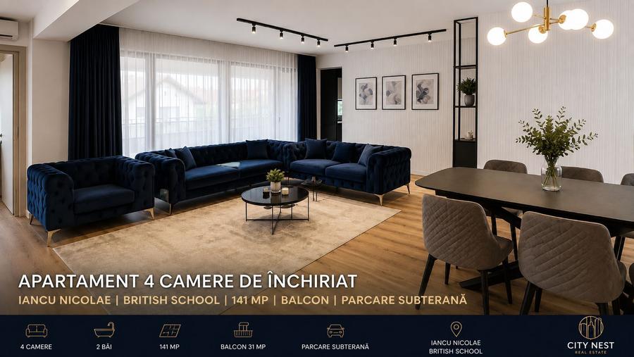Apartament premium 4 camere – Iancu Nicolae | British School