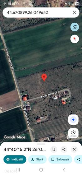 Teren 529 mp intravilan constructii Peris- Cocioc str Piersicariei