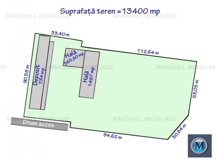 Spatiu industrial de vanzare in Filipestii de Padure, 2663.50 mp #15081