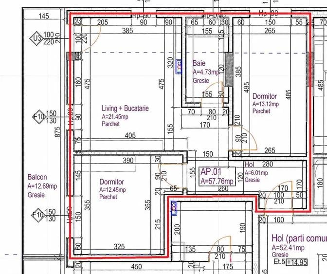 Apartament 2 camere decomandat, parcare subterana, zona Lidl