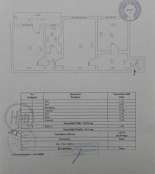 Apartament 2 camere 54mp confort 1, zona Hipodrom, mobilat utilat