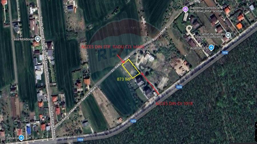 Teren 872,43 mp Snagov