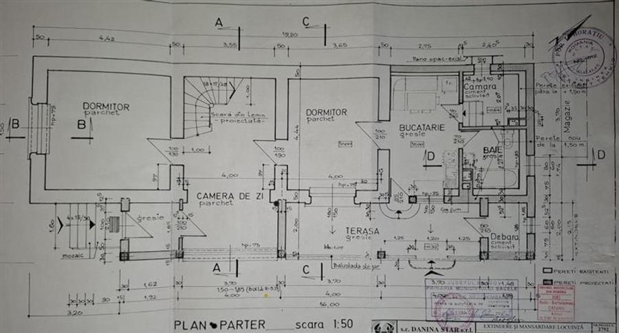 Casa individuala P+M , 5 dormitoare, 3 bai, 556 mp teren, Cernatu, Sacele