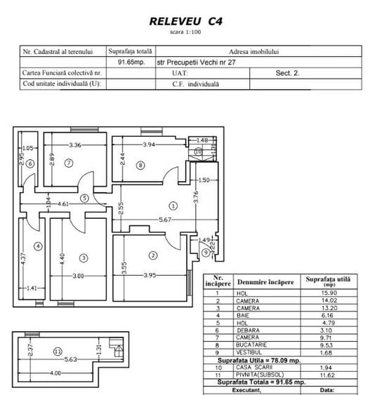 Casă de vanzare, ultracentral, 5 camere, Zona Eminescu-Toamnei