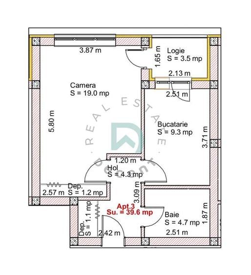 Garsoniera cu gradina proprie 48 mp - SELIMBAR