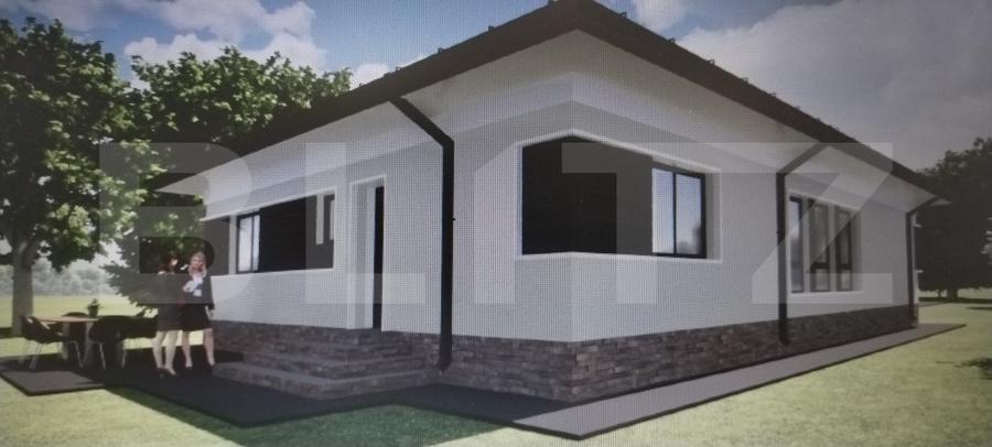 Vilă plan parter 120mp utili/600mp teren, zona Priseaca