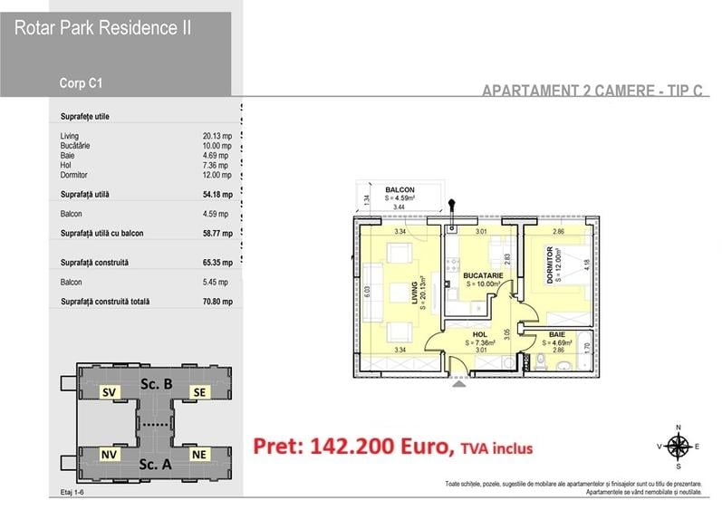 2 camere -Militari-Rotar Park Residence-2 -200m Iuliu Maniu