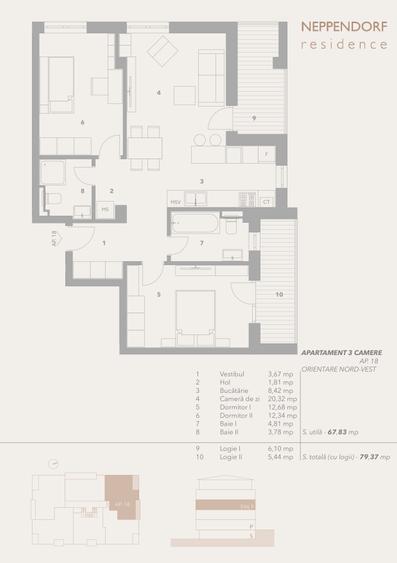 Apartament 3 camere | Finisat la cheie | Parcare și boxă incluse | Comision 0%