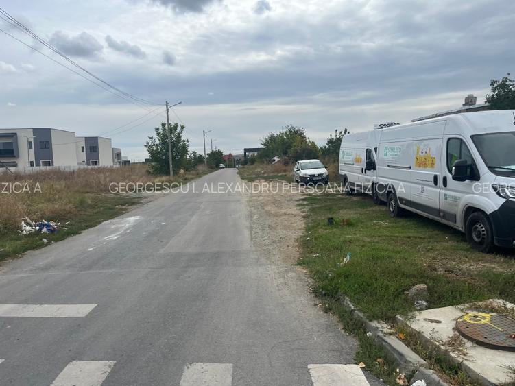 Teren 1000m Jilava  Str.Garii,Asfaltat ,Utilitati - 2