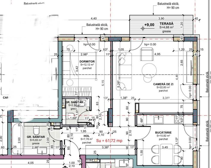 Apartament 3 camere, 2 bai, comision 0, Terra Gardens Oasului