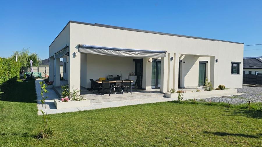 Casă modernă parter | stil minimalist - complet mobilată și utilată