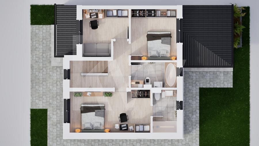 Casa duplex 4 camere in cartier nou Șură Mica