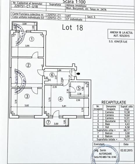 4 camere mobilat si utilat, Rahova- Teius
