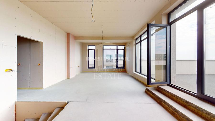 Duplex 4 camere | 126 mp+terasă 90 mp | Etaj 11–12 | Hills Brauner