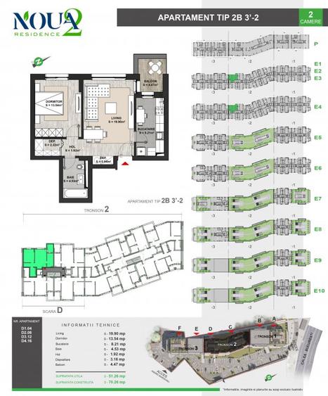 Apartament cu 2 camere finalizat si intabulat, Noua Residence