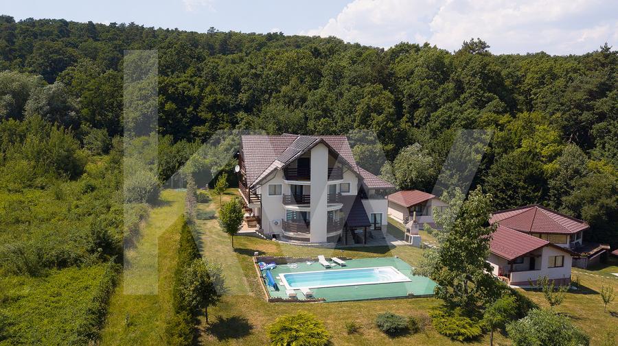 Vila exclusivista cu piscina si panorama de vis Cisnadioara