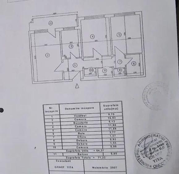 Apartament 3 camere Gorjului