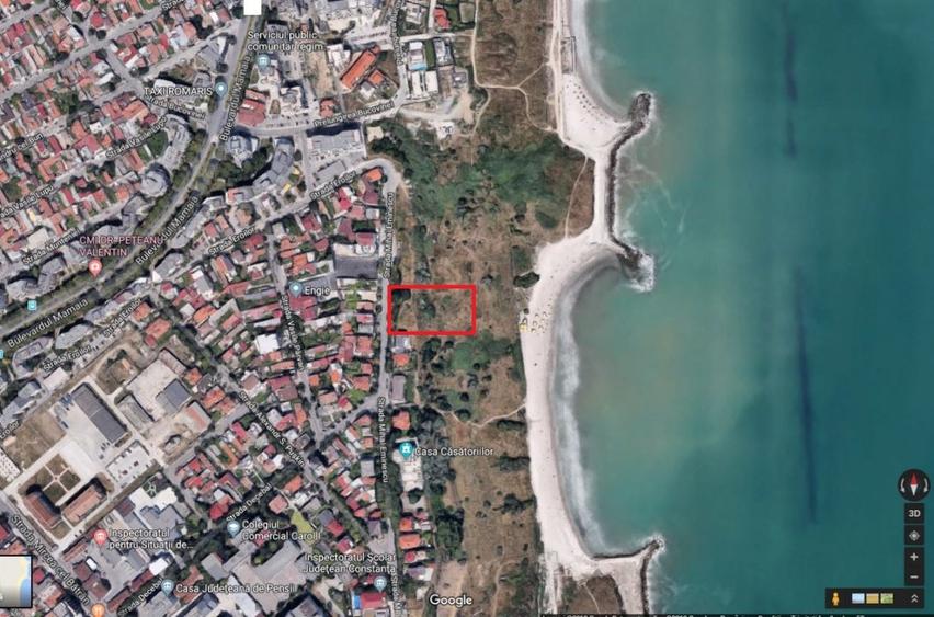 Vedere frontala la mare, deschidere 40m ,str Eminescu 28,Casa Casatoriilor