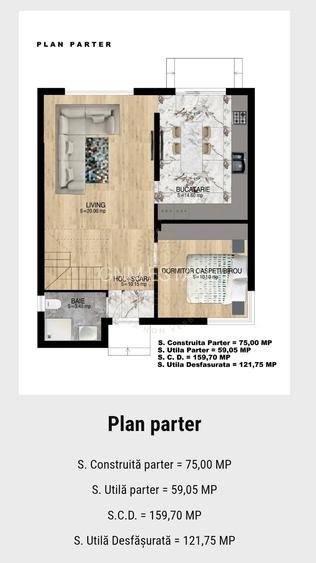 Comision 0% | Vila P+1 | 122 m.p. Bragadiru - Safirului - 10