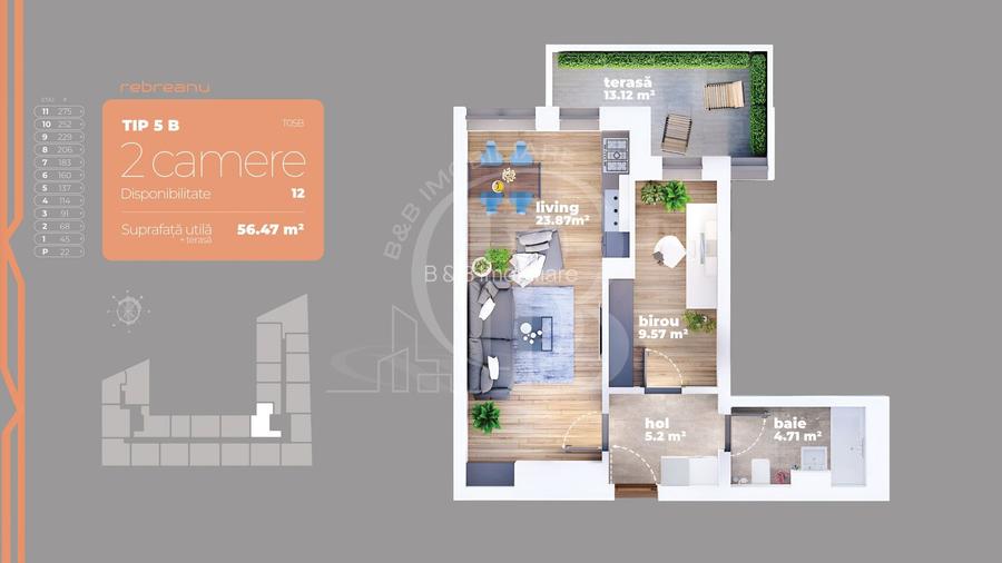 Apartament 2 camere Auchan Titan-Liviu Rebreanu - 1