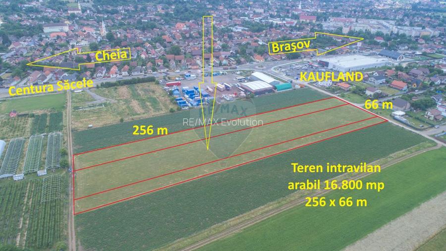 Teren intravilan, 4700 mp, lângă Kaufland Săcele - 2