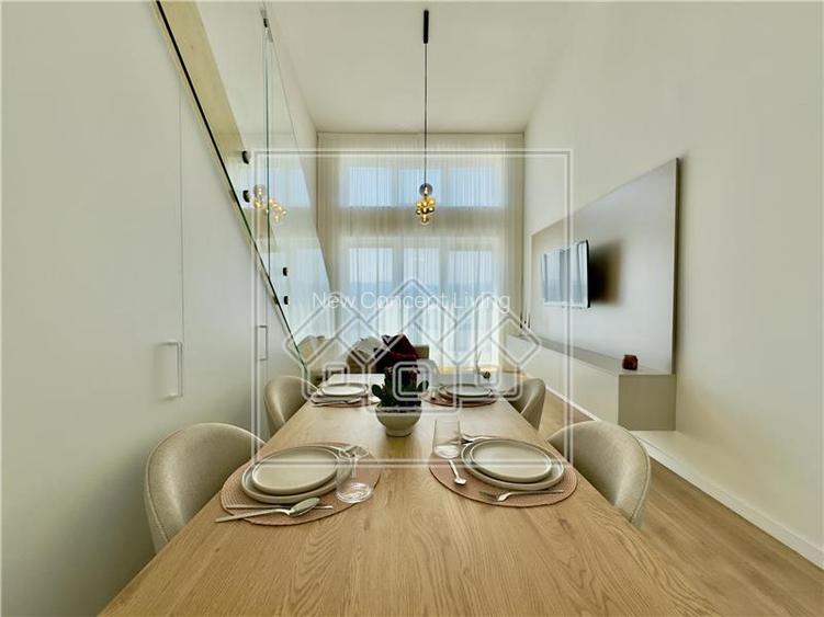 Penthouse 5 camere si terasa 15,44 mp - 128.54 mp utili - 14