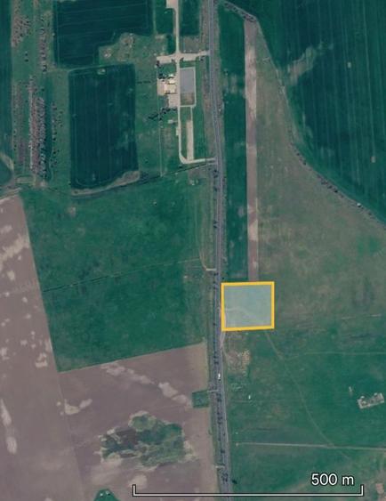 Teren 1 ha intravilan-deschidere 100 ml la DN Simand-Arad, PUZ Motel