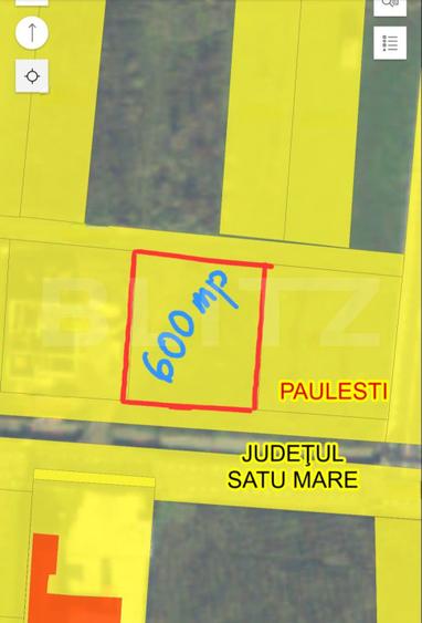 Teren intravilan 600 mp. Paulesti