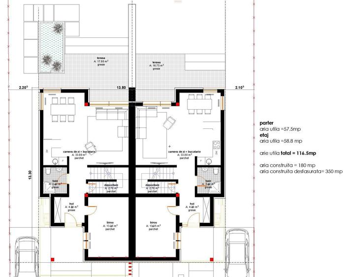 Dezvoltator: Duplex Modern cu 5 camere si 3 bai