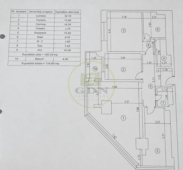 Apartament 3 camere | 100 mp utili | Bloc 2018 | Metrou Jiului |Centrală proprie