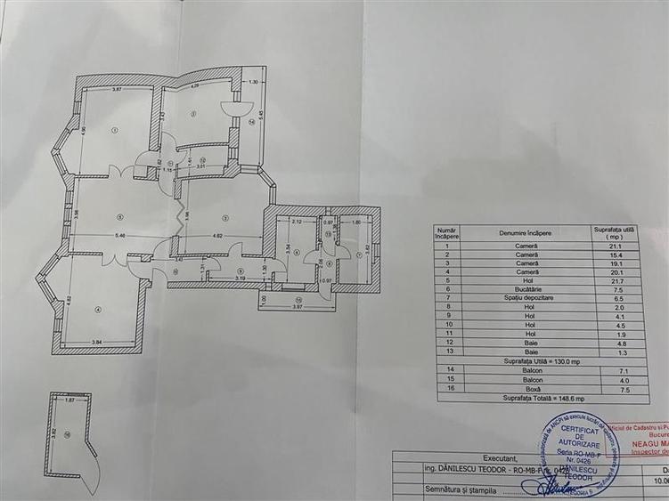 Gradina Icoanei, 4 camere si hol locuibil, et 1/4, deosebit.