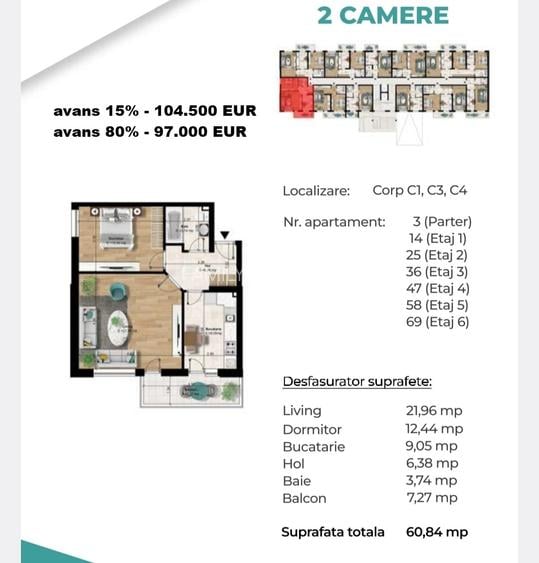 Studio ideal pt investitie / Metrou Berceni 400m