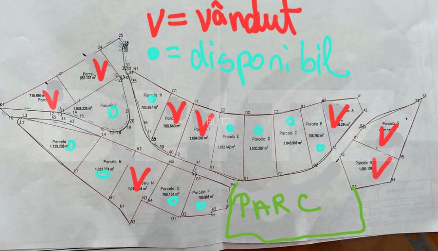 Teren de  1000 mp pentru duplexuri sau casa individuale in Feleacu, zona Central - 3