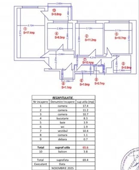 Stefan Cel Mare metrou - Apartament 3 camere , 2 bai, renovat