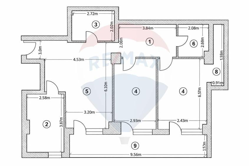 Apartament generos 3 camere, parcare subterană inclusă | Confort City