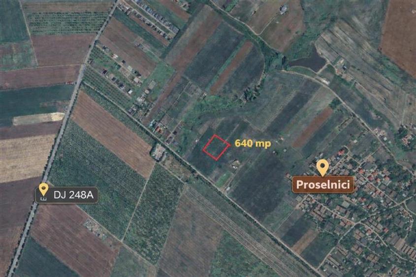 Teren 640 mp, Proselnici, Miroslava