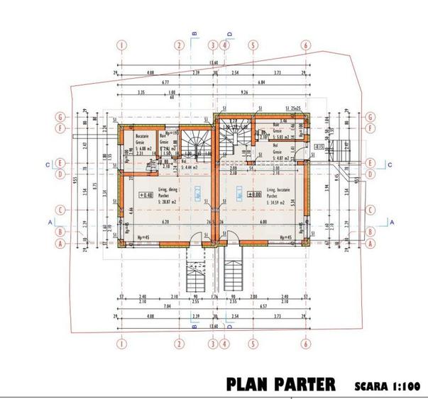 Unitatea C2 , Duplex semifinisat, zona Dambul Rotund, priveliste spre oras