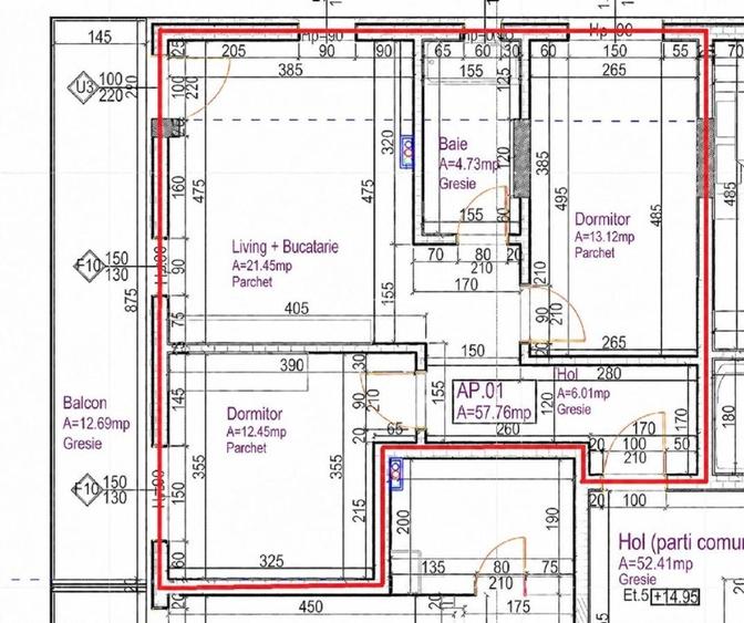 PF | Apartament NOU NELOCUIT 2 camere | Parcare subterană | Str. Calea Baciului