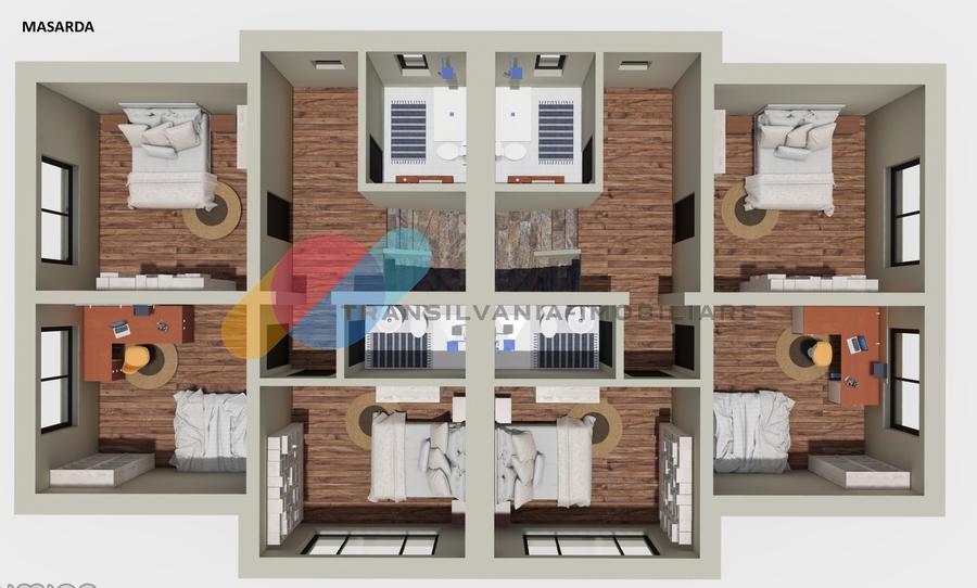 Unitate Duplex, 180 mp, 350 mp teren, Feleacu