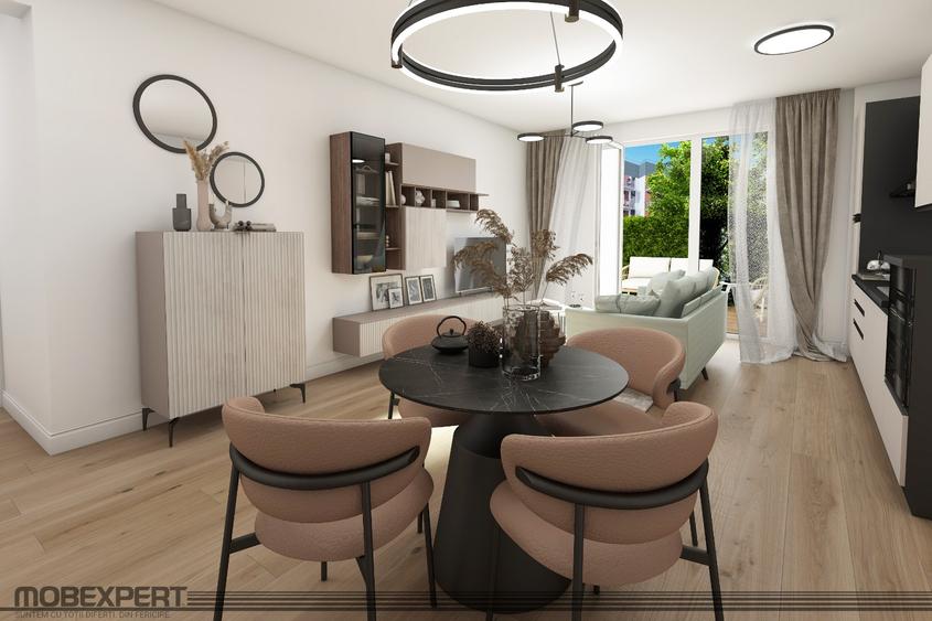 Studio 2 camere cu gradina, bucatarie Mobexpert CADOU in proiectul Vitality